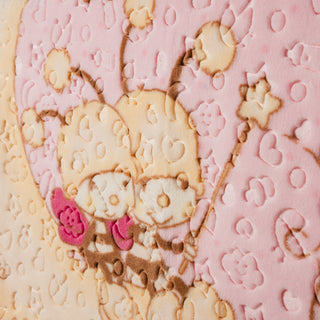 Κουβέρτα Bebe Soft Vison 100x120cm Little Bees Dark Pink