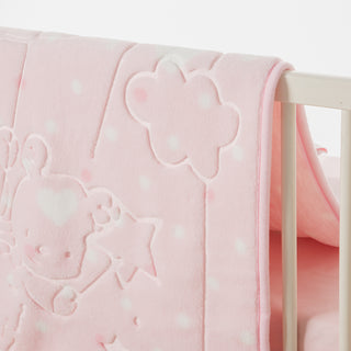 Κουβέρτα Bebe Soft Vison 100x120cm Balloon Light Pink