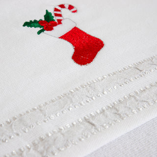 Σετ 2 τμχ Christmas Towels Kitchen XMAS Sock