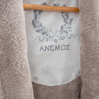 Peignoir Levantes avec col Blanc