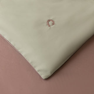 Σετ Παπλωματοθήκη Μονή Light Mint/ Grey "Silk finish" 160x220