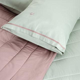 Σετ Κουβερλί Υπέρδιπλο Mint - Beige "Silk Finish" 240x220
