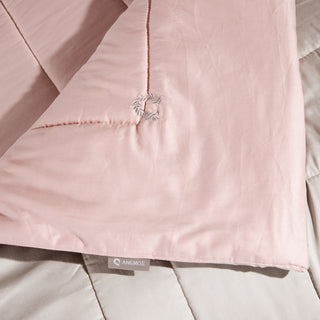 Σετ Κουβερλί Υπέρδιπλο Pink - Sand "Silk Finish" 240x220