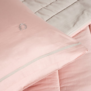 Σετ Κουβερλί Υπέρδιπλο Pink - Sand "Silk Finish" 240x220