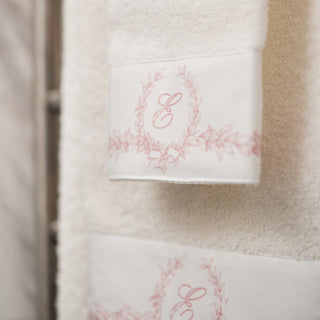 Handtuch-Set INITIAL Monogram Pink, 3er-Set