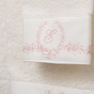 Handtuch-Set INITIAL Monogram Pink, 3er-Set