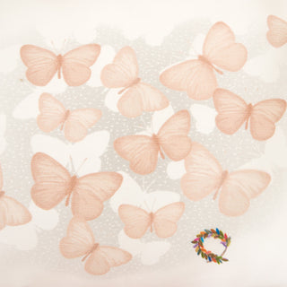 Bebe sheets FAETHO Butterflies Rose Smoke Set of 3 pcs