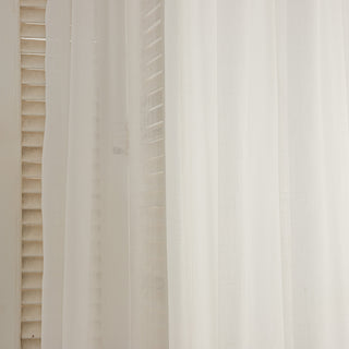 Imitation Line White curtain
