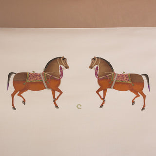 Σεντόνια Υπέρδιπλα AERO Iranian Horse Sand Σετ 4τμχ