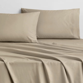 Σεντόνι King Size Μονόχρωμο Soho Sateen Taupe 280x290εκ.