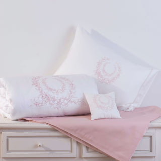Bettbezug Bebe FAETHON French Wreath Pink 2er-Set