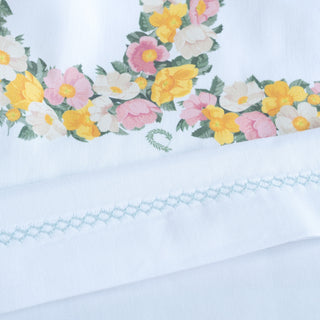 Bebe Bed Sheets Flower Garland Mint Set of 3 pcs