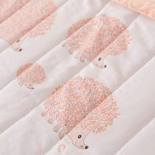 FAETHON Single Blanket Hedgehog Pink 160x220cm.