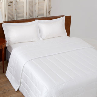 Super double bed cover Monochrome White