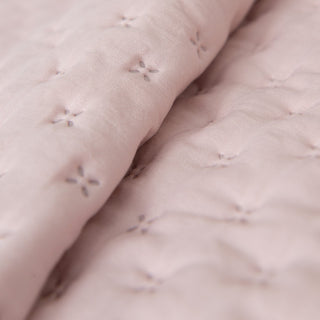 Single Blanket Washed Pink/Sand 160x220cm.
