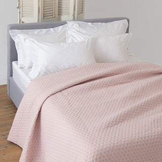 Single Blanket Washed Pink/Sand 160x220cm.