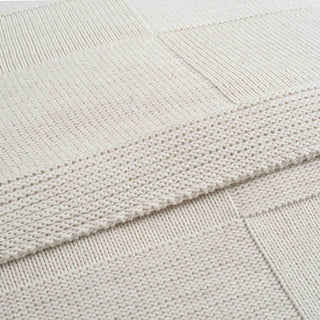Blanket Extra Double Knitted Beige 220x240cm.