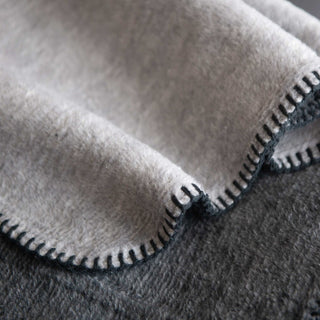 Κουβέρτα-Ριχτάρι Cotton Rich Dark Grey 130x180εκ.