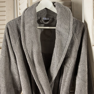 Peignoir kimono Levantes avec col gris clair
