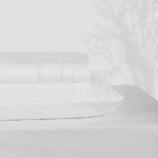 Alegra Super-Doppelbettbezug aus weißem Perkal