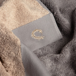 Body Towel Double Face Grey-Sand 80x150cm.