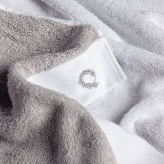 Face Towel Double Face White-Silver 50x100cm.