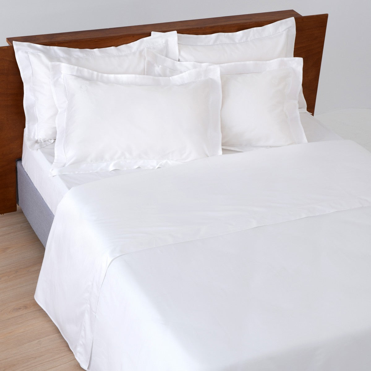 Bettwäsche King Size ERMO Weiß 4er-Set – Anemos