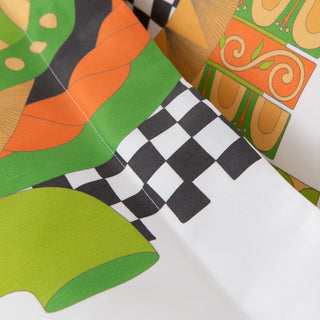 King Size Bed Sheets Porto Green Set of 4 pcs