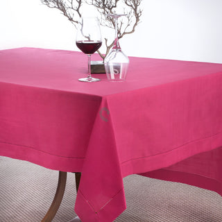 Inez Fuchsia Printed Tablecloth